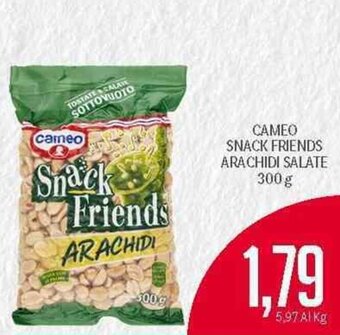 Supermercati Piccolo Cameo Snack Friends Arachidi Salate 300 g offerta