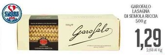 Supermercati Piccolo Garofalo Lasagna Di Semola Riccia 500 g offerta