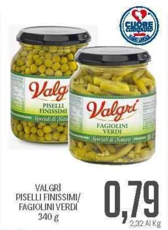 Supermercati Piccolo Valgrì Piselli Finissimi/Fagiolini Verdi 340 g offerta