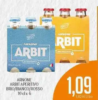 Supermercati Piccolo Arnone Arbit Aperitivo Brio/Bianco/Rosso 10 cl x 6 offerta
