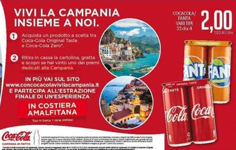 Supermercati Piccolo Coca Cola/Fanta Vari Tipi 33 cl x 4 offerta