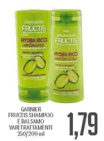 Supermercati Piccolo Garnier Fructis Shampoo E Balsamo 250/200 ml offerta