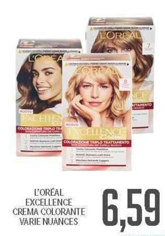 Supermercati Piccolo L'Oréal Excellence Crema Colorante Varie Nuances offerta