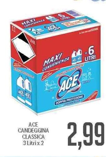 Supermercati Piccolo Ace Candeggina Classica 3 Litri x 2 offerta