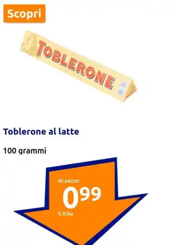 Toblerone al latte 100 grammi