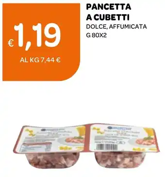 Ekom PANCETTA A CUBETTI DOLCE, AFFUMICATA G 80X2 offerta