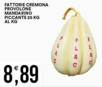 Vantaggio Cash&Carry FATTORIE CREMONA PROVOLONE MANDARINO PICCANTE 25 KG offerta
