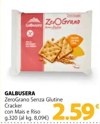 Supermercati Dok GALBUSERA ZeroGrano Senza Glutine Cracker con Mais e Riso offerta