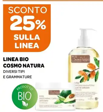 LINEA BIO COSMO NATURA DIVERSI TIPI E GRAMMATURE