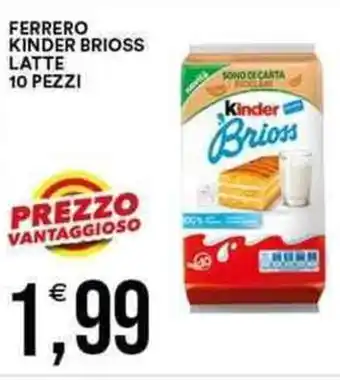 Vantaggio Cash&Carry FERRERO KINDER BRIOSS LATTE 10 PEZZI offerta