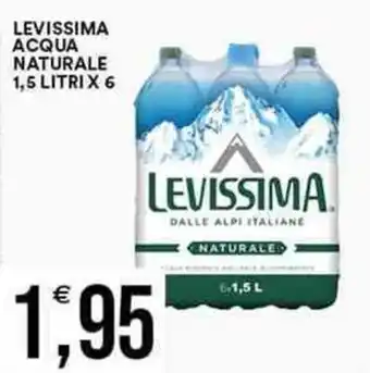 LEVISSIMA ACQUA NATURALE 1,5 LITRIX 6
