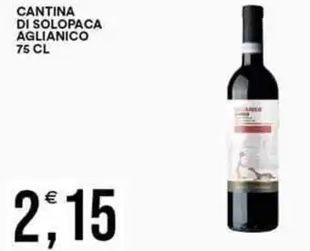 Vantaggio Cash&Carry CANTINA DI SOLOPACA AGLIANICO 75 CL offerta