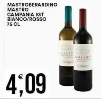 Vantaggio Cash&Carry MASTROBERARDINO MASTRO CAMPANIA IGT BIANCO/ROSSO 75 cl offerta