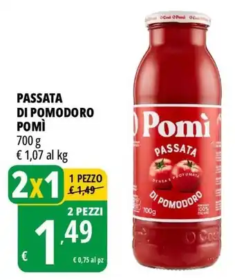 Tigros PASSATA DI POMODORO POMÌ offerta