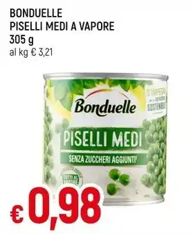 Famila Superstore BONDUELLE PISELLI MEDI A VAPORE offerta