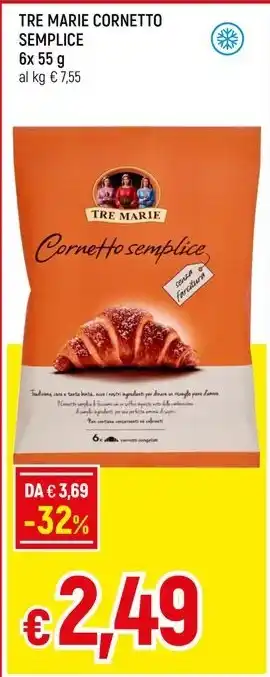 Famila Superstore TRE MARIE CORNETTO SEMPLICE offerta