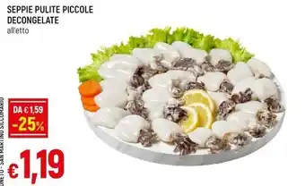 SEPPIE PULITE PICCOLE DECONGELATE