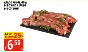 Tigros ASADO PER GRIGLIA DI BOVINO ADULTO DI SCOTTONA offerta