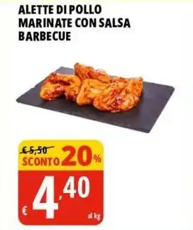 Tigros ALETTE DI POLLO MARINATE CON SALSA BARBECUE offerta