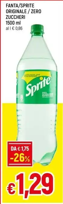 Famila Superstore FANTA/SPRITE ORIGINALE/ZERO ZUCCHERI offerta