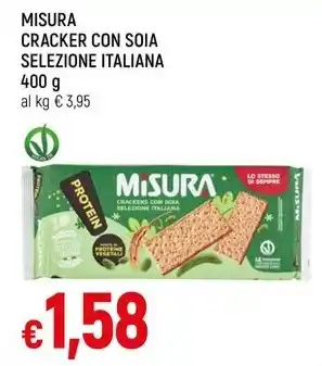 Famila Superstore MISURA CRACKER CON SOIA SELEZIONE ITALIANA offerta