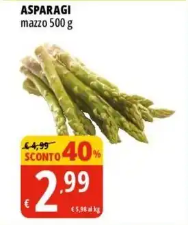 Tigros ASPARAGI mazzo 500 g offerta