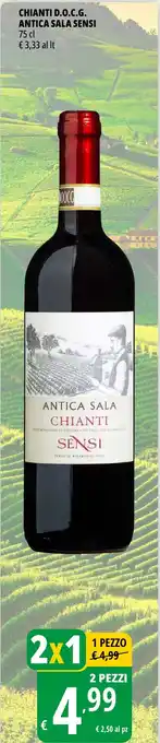 Tigros CHIANTI D.O.C.G. ANTICA SALA SENSI 75 cl offerta