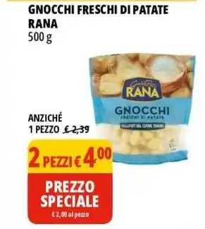 Tigros GNOCCHI FRESCHI DI PATATE RANA 500 g offerta