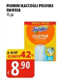 Tigros PIUMINI RACCOGLI POLVERE SWIFFER 15 pz offerta