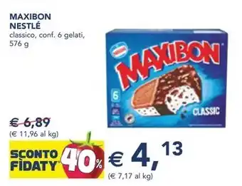 Esselunga MAXIBON NESTLÉ classico, conf. 6 gelati, 576 g offerta