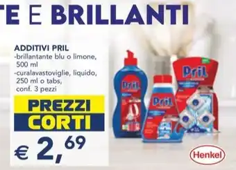 Esselunga ADDITIVI PRIL -brillantante blu o limone, 500 ml offerta