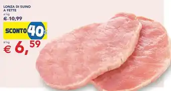 Esselunga LONZA DI SUINO A FETTE offerta