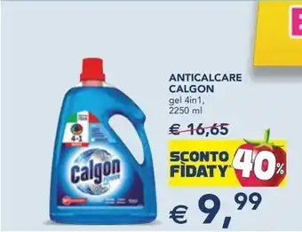 Esselunga ANTICALCARE CALGON gel 4in1, 2250 ml offerta