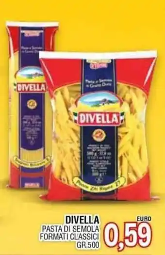 Jolly Market DIVELLA PASTA DI SEMOLA FORMATI CLASSICI GR 500 offerta