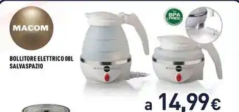 BOLLITORE ELETTRICO 08L SALVASPAZIO