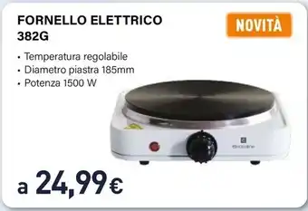 Unieuro FORNELLO ELETTRICO 382G offerta