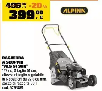 OBI RASAERBA A SCOPPIO "ALS 51 SHQ" offerta