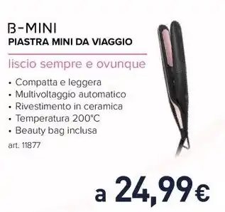 Unieuro B-MINI PIASTRA MINI DA VIAGGIO offerta