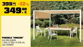 OBI PERGOLA "FORSAN" offerta