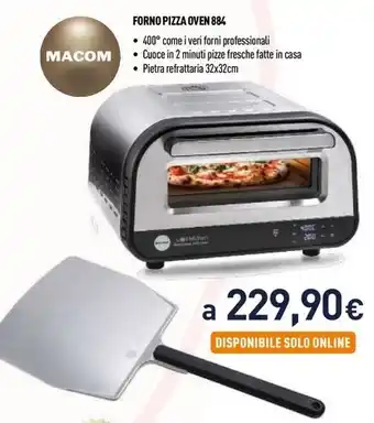 Unieuro MACOM FORNO PIZZA OVEN 884 offerta