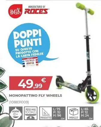 Toys Center MONOPATTINO FLY WHEELS offerta