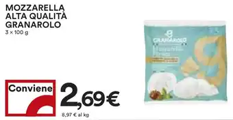 Coop Superstore MOZZARELLA ALTA QUALITÀ GRANAROLO 3 x 100 g offerta