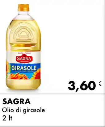 Iper Tosano SAGRA Olio di girasole 2 lt offerta