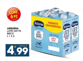 SeBón Supermercati ARBOREA LATTE UHT PS BRICK L 1 X 6 offerta