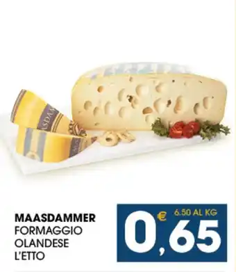 SeBón Supermercati MAASDAMMER FORMAGGIO OLANDESE L'ETTO offerta