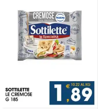 SeBón Supermercati SOTTILETTE LE CREMOSE G 185 offerta