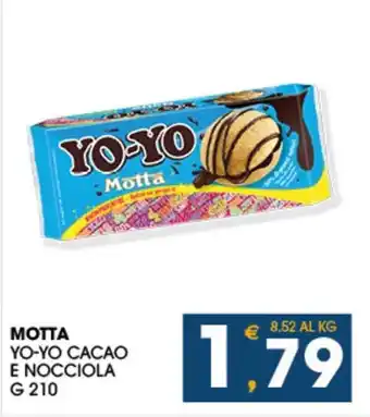 SeBón Supermercati MOTTA YO-YO CACAO E NOCCIOLA G 210 offerta