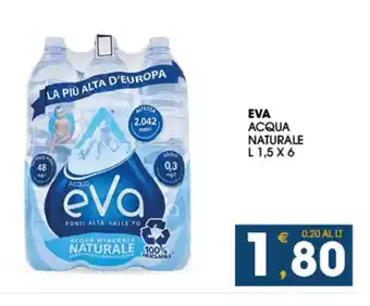 SeBón Supermercati EVA ACQUA NATURALE L 1,5 X 6 offerta