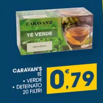 CARAVAN'S TÈ VERDE - DETEINATO 20 FILTRI
