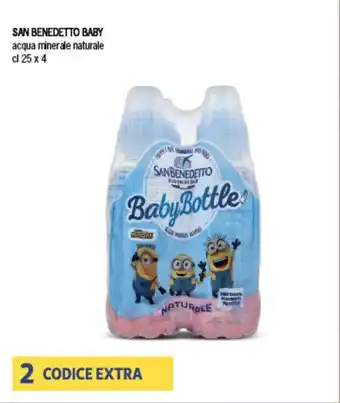 SeBón Supermercati SAN BENEDETTO BABY acqua minerale naturale cl 25 x 4 offerta